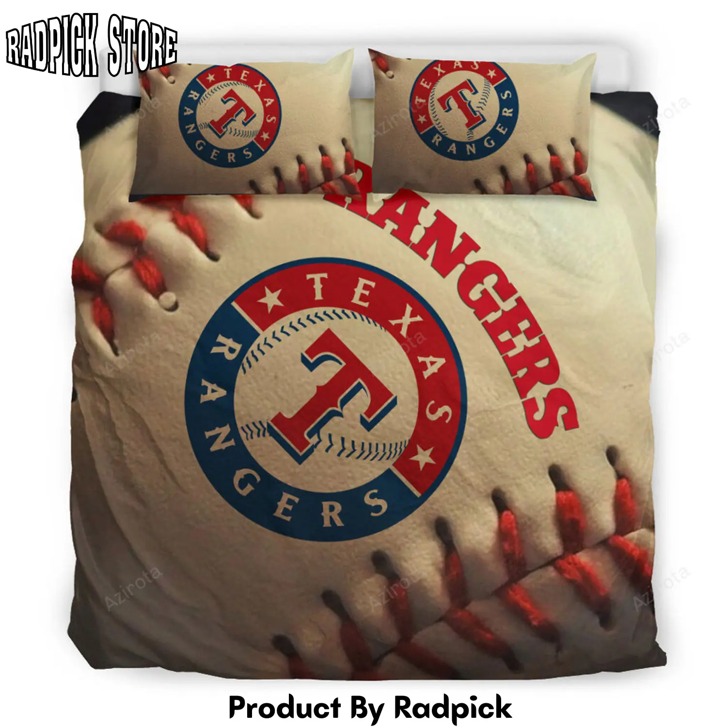 Radpick texas rangers rugby superior comfortable bedding set rp3271454